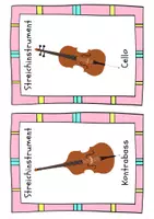 Vorschau - Fördermaterial/Inklusion - 50 Musikinstrumente Bildkarten Klasse 1-4 - Seite 2