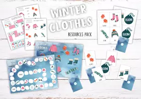 zapowiedź - WINTER CLOTHES RESOURCES PACK – ZESTAW MATERIAŁÓW DO DRUKU - obwoluta