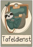 Vorschau - Poster - Faultierklasse- Unsere Klassendienste - Seite 1