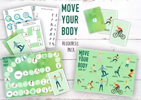 zapowiedź - Move your body! Sports resources pack- zestaw materiałów do druku - obwoluta