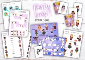 zapowiedź - PARTY TIME RESOURCES PACK – ZESTAW MATERIAŁÓW DO DRUKU - strona 1