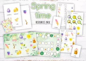 zapowiedź - SPRING TIME RESOURCES PACK – ZESTAW MATERIAŁÓW DO DRUKU - obwoluta