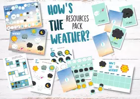 zapowiedź - HOW’S THE WEATHER RESOURCES PACK – ZESTAW MATERIAŁÓW DO DRUKU - obwoluta