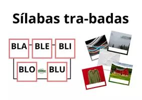 Vista previa - Tarjetas / Manipulativos - Sílabas tra-badas (b, c, d, f, g, p y t) SimpleMente - Portada