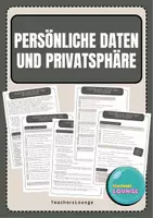 Vorschau - Stundenentwürfe - Persönliche Daten und Privatsphäre - Medienwelt - Deckblatt