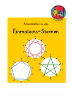 Vorschau - Arbeitsblätter - Arbeitsblätter zu den Einmaleins-Sternen - Deckblatt