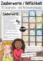Vorschau - Poster - Zauberworte / Magische Worte - 18 Reflexionsfragen / Impulse - Deckblatt