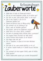 Vorschau - Poster - Zauberworte / Magische Worte - 18 Reflexionsfragen / Impulse - Seite 2
