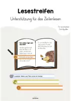 Vorschau - Poster - Lesestreifen - Unterstützung für das Zeilenlesen - Deckblatt
