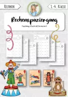 Vorschau - Arbeitsblätter - Rechenspaziergang Fasching (6fach differenziert) - Deckblatt