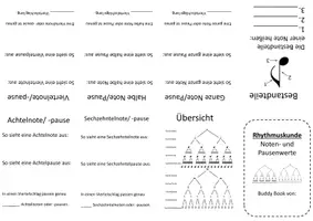 Vorschau - Arbeitsblätter - Buddy Book Rhythmus (Notenwerte und Pausenwerte) - Seite 1