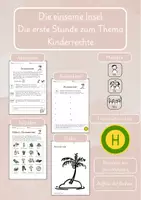 Vorschau - Stundenentwürfe - Kinderrechte - Die einsame Insel (Bedürfnisse vs Wünsche) - Deckblatt