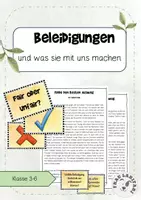 Vorschau - Arbeitsblätter - Beleidigungen - so gehst du damit um #demokratiestärken - Deckblatt