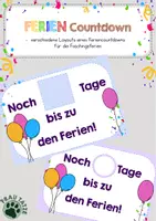 Vorschau - Bildkarten - Feriencountdown Fasching - Deckblatt