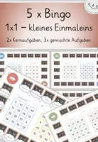 Vorschau - Stationenlernen - 5x Bingo-Spiel 1x1, kleines Einmaleins, differenziert, Kernaufgaben, gemischte Aufgaben - Deckblatt