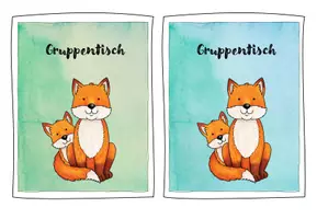 Vorschau - Poster - Materialpaket Allerlei für die Fuchsklasse (Wimpel, Namensschilder, Gruppentisch, Kloampel, geheimer Fuchs) - Seite 2