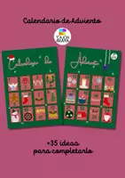 Vista previa - Decoración del aula - Calendario de Adviento (+35 ideas para rellenarlo) - Portada
