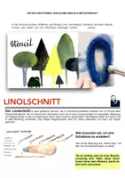 Vorschau - Arbeitsblätter - Die Welt der Stempel und Schablonen- Aufgaben - Deckblatt