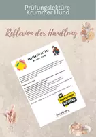 Vorschau - Arbeitsblätter - Prüfungslektüre Krummer Hund Reflexion - Deckblatt