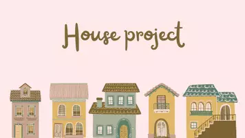 Vista previa - Hojas de trabajo - House project: rooms, furniture and games - Portada