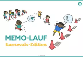 Vorschau - Spiele - Memo-Lauf Staffelspiel –Gedächtnis-Lauf Sportunterricht mit 5 Editionen - Seite 1