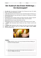 Vorschau - Arbeitsblätter - Ausbruch des Ersten Weltkriegs - Seite 1