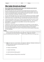 Vorschau - Arbeitsblätter - Ausbruch des Ersten Weltkriegs - Seite 2