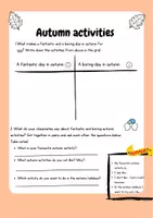 Vorschau - Arbeitsblätter - Autumn activities - Seite 1