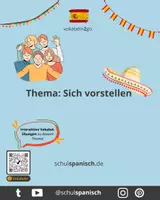 Vorschau - Bildkarten - Interaktive Redekarten zum Thema "Sich vorstellen" (Spanisch) - Seite 1