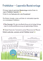 Vorschau - Mal- und Bastelvorlagen - Frühblüher im Sachunterricht - Leporello Bastelvorlage für die Grundschule - Seite 1