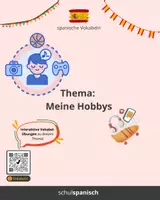 Vorschau - Bildkarten - Spanische Redekarten zum Thema "Meine Hobbys" - Seite 1