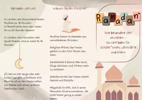 Vorschau - Poster - Ramadan- Eine besondere Zeit verstehen - Broschüre/Fyler - Seite 1