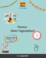 Vorschau - Bildkarten - Spanische Redekarten zum Thema "Mi rutina diaria" - Seite 1