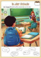 anteprima - Esercizi - In der Schule – Scrittura e descrizione di immagini in tedesco (Bildbeschreibung) - Pagina 1