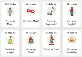 Vorschau - Spiele - Karneval Fasching - Lesespiel - Ich habe... Wer hat? - Seite 3