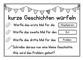 Vorschau - Arbeitsblätter - Geschichten würfeln im Fasching/Karneval - Seite 3