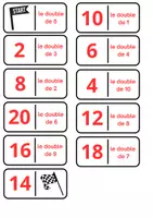 Aperçu - Jeux - DOMINOS DES DOUBLES JUSQU'A 10 - Page de couverture