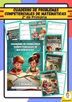 Vista previa - Hojas de trabajo - Cuaderno de Problemas Competenciales - 2º de Primaria - Portada