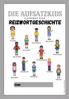 Vorschau - Arbeitsblätter - Die Aufsatzkids - Reizwortgeschichte - Arbeitsheft - Deckblatt