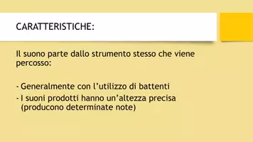 anteprima - Presentazioni / Lavagne - Famiglie delle percussioni (a suono det.) - presentazione - Pagina 2