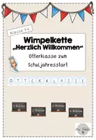 Vorschau - Anderer Materialtyp - Wimpelkette Otterklasse zum Schuljahresstart - Deckblatt