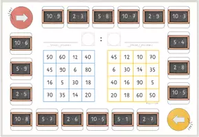 Vorschau - Stationenlernen - 5x Bingo-Spiel 1x1, kleines Einmaleins, differenziert, Kernaufgaben, gemischte Aufgaben - Seite 2