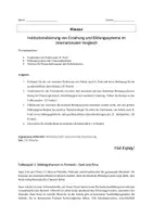 Vorschau - Arbeitsblätter - Materialpaket - Institutionalisierung von Erziehung - H. Fend - Klausuren und Präsentation - Seite 1