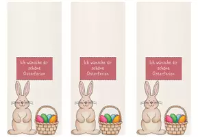 Vorschau - Mal- und Bastelvorlagen - Feriengruß Ostern - Schokololli - Seite 1
