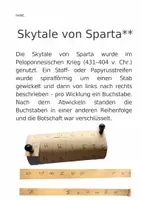 Vorschau - Arbeitsblätter - Geheimschrift 1: Skytale of Sparta - Seite 2