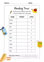 Vorschau - Arbeitsblätter - Food and Drinks Lesetraining Grundschule Englisch Wortschatzeinführung Lesekompetenz - Seite 1