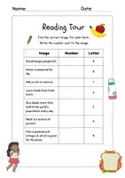 Vorschau - Arbeitsblätter - Food and Drinks Lesetraining Grundschule Englisch Wortschatzeinführung Lesekompetenz - Seite 2