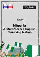 Vorschau - Arbeitsblätter - Exam: Nigeria – A Multifaceted English-Speaking Nation - Anwendung anhand eines Interviews - Deckblatt
