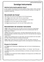 Vorschau - Arbeitsblätter - Tasteninstrumente & Harfe im Orchester – Tafelkarten, Arbeitsblätter & Ausmalbilder - Seite 3
