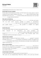 Vorschau - Arbeitsblätter - Richard Meier (Lückentext, Erklärvideo, Übungen) - Deckblatt